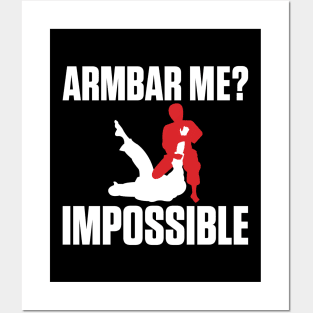 Armbar Me? Impossible Funny BJJ Jiu-Jitsu MMA Posters and Art